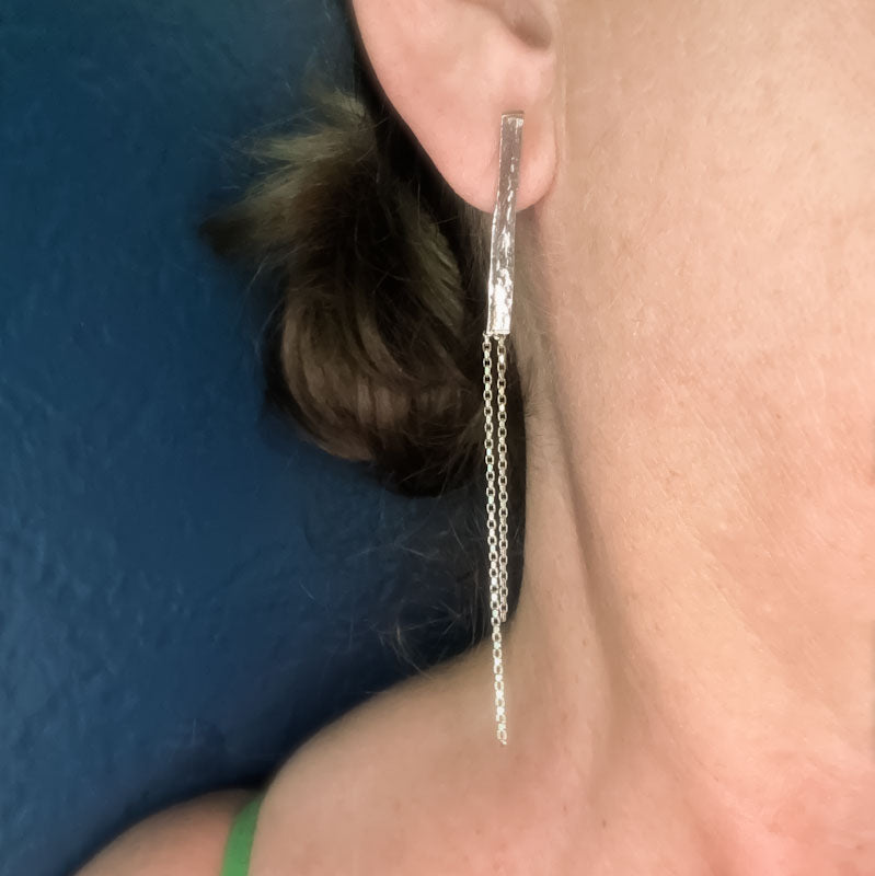 Chain Gang - Sterling Silver Earrings