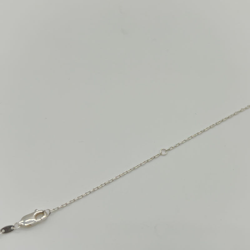 Floating Heart - Sterling Silver Necklace
