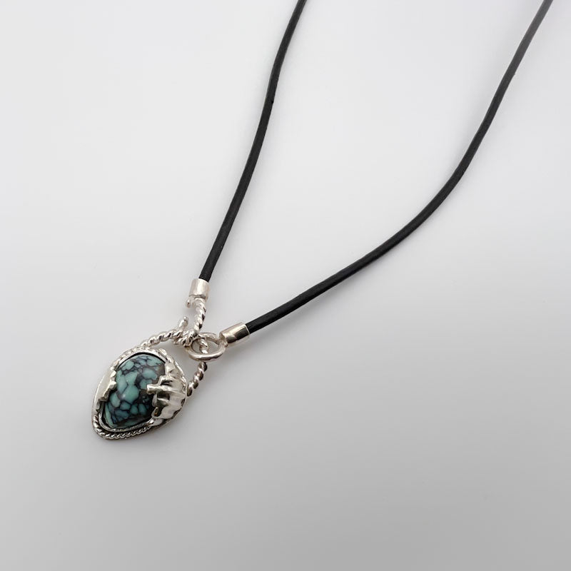 Slight of Hands - Sterling Silver Variscite Pendant