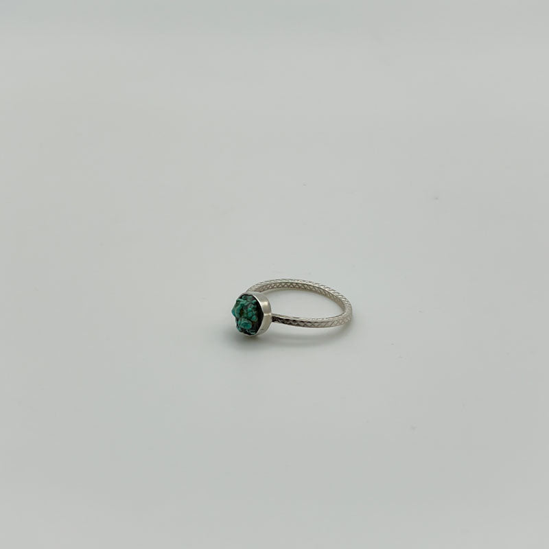 Turquoise Nugg - Sterling Silver Ring