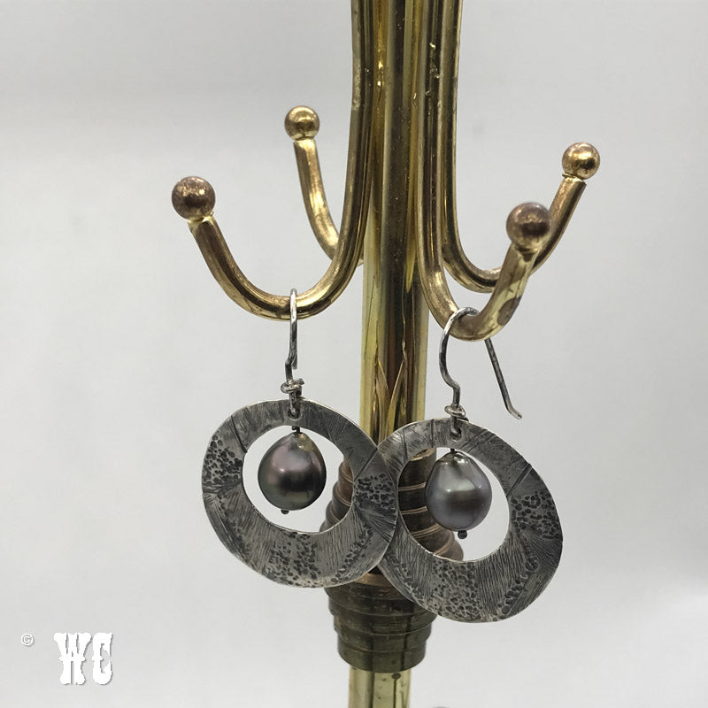 Rough and Refined - Sterling Silver Earrings