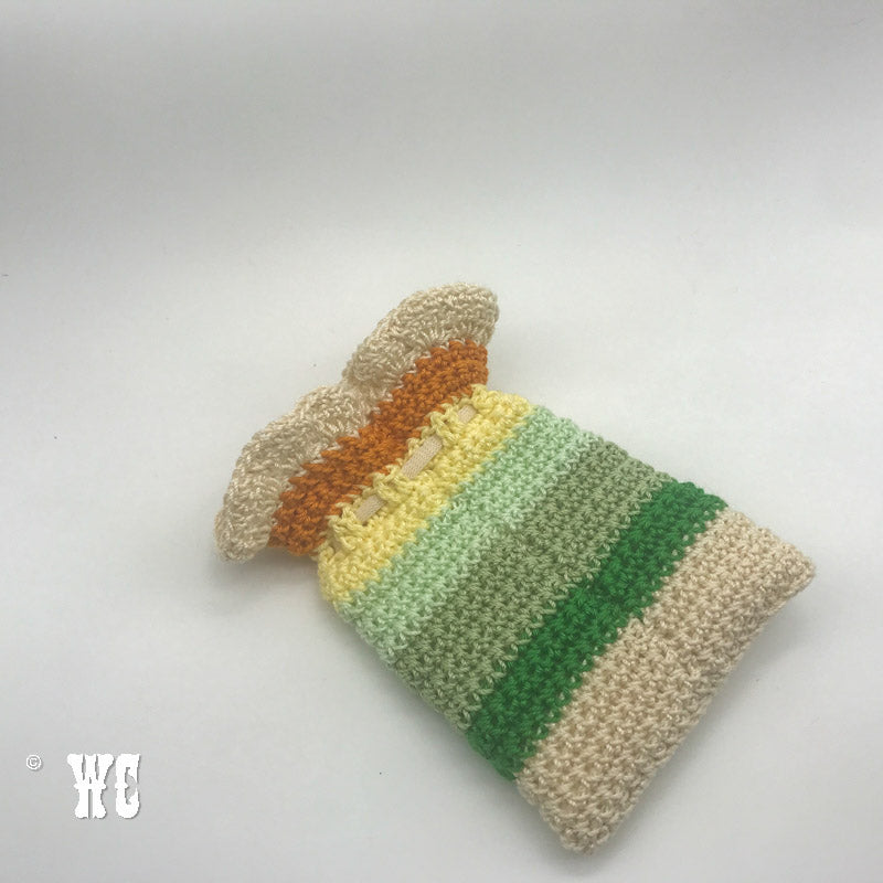 Hand Crochet Striped Pouch