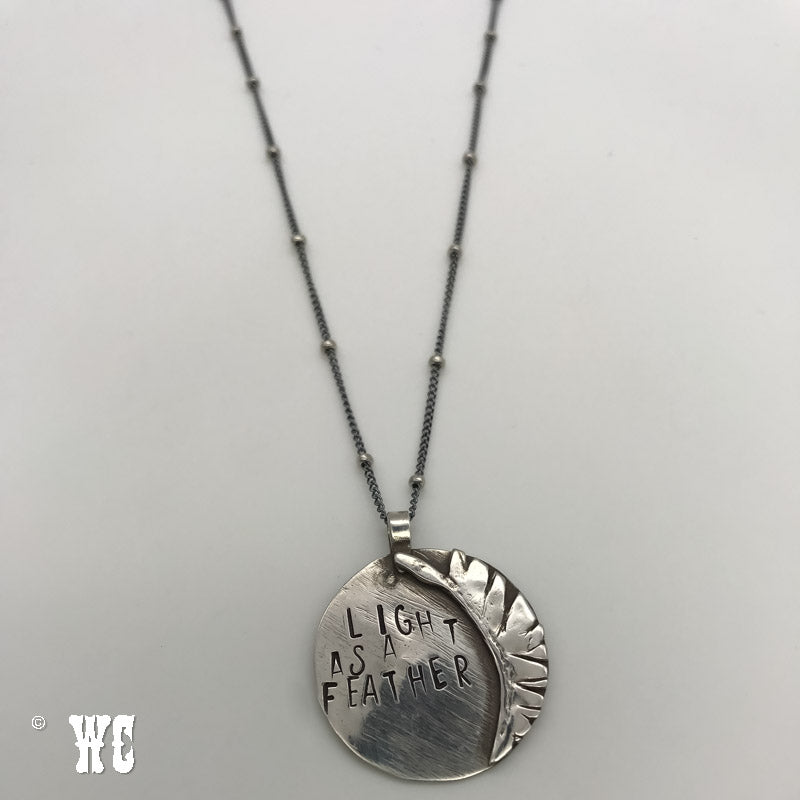Light As A Feather - Sterling Silver Pendant