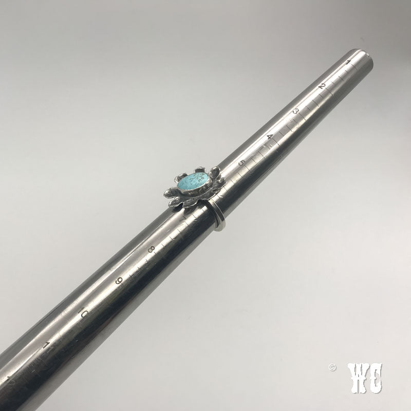 Flower Power - Sterling Silver Turquoise Ring