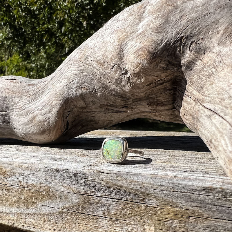 Chameleon Opal - Sterling Silver Ring