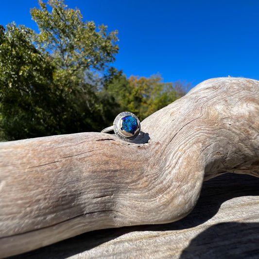 Blue For You - Sterling Silver Ring