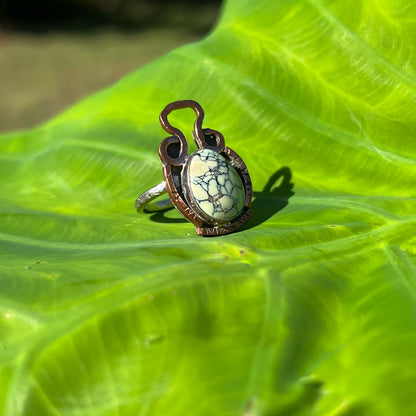 Marquee - Sterling + Copper Ring