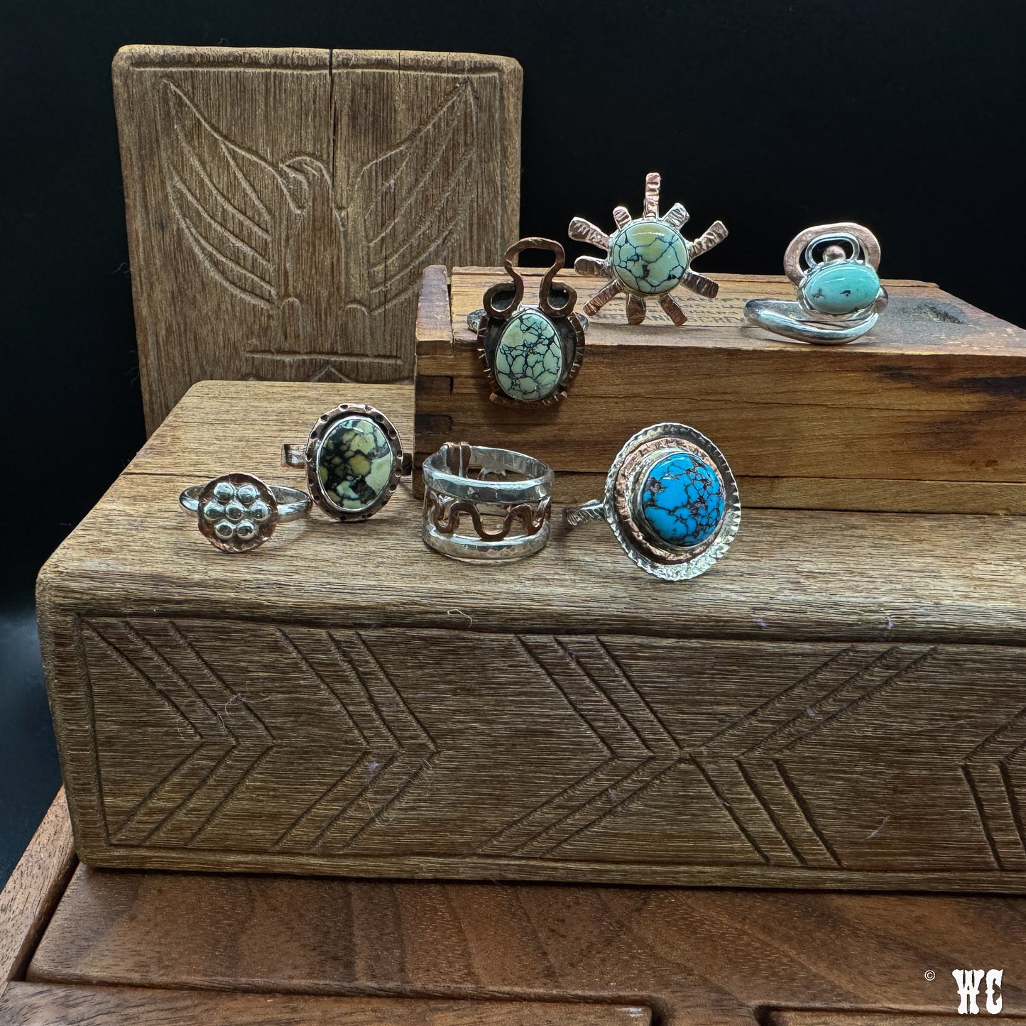 Inside Bet - Sterling Silver Ring with Copper