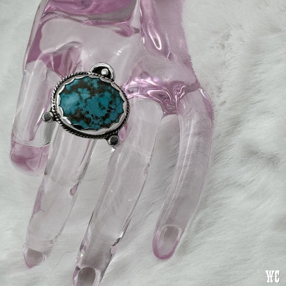 Royal Flush - Sterling Silver Turquoise Ring