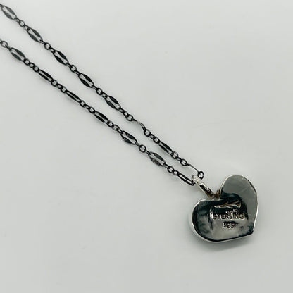 Mosaic Heart Turquoise Necklace