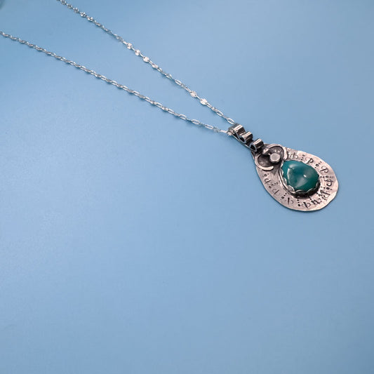 In Motion - Sterling Silver Turquoise Necklace