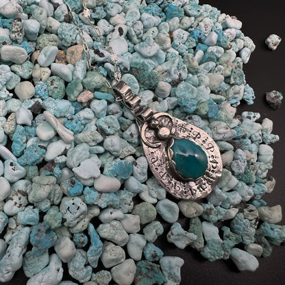 In Motion - Sterling Silver Turquoise Necklace