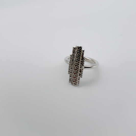 Walk The Line Ring - Sterling Silver Ring