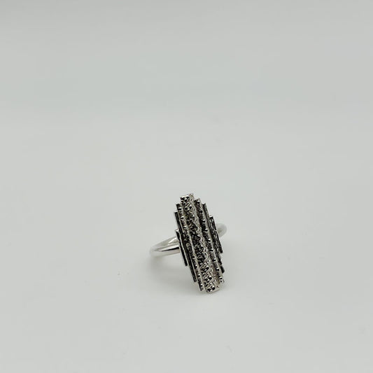 Walk The Line Ring - Sterling Silver Ring