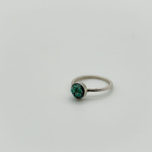 Turquoise Nugg - Sterling Silver Ring