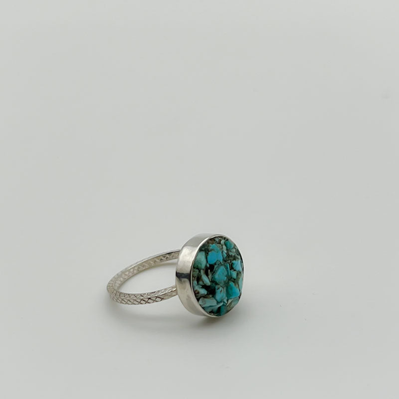 Turquoise Nugg - Sterling Silver Ring