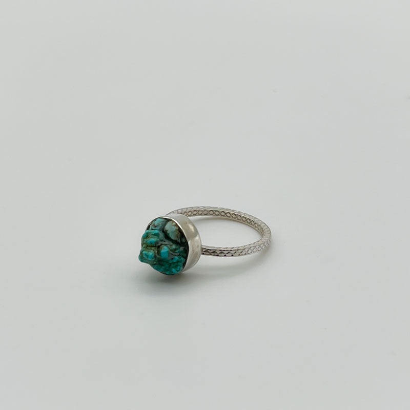 Turquoise Nugg - Sterling Silver Ring