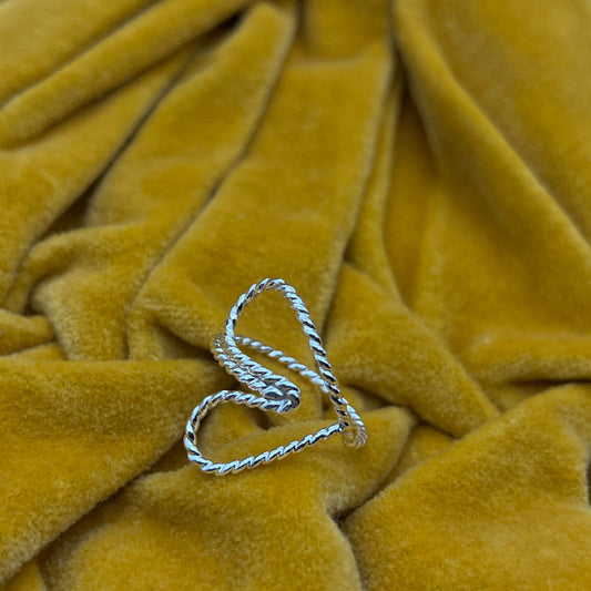 Rope My Heart - Sterling Silver Ring