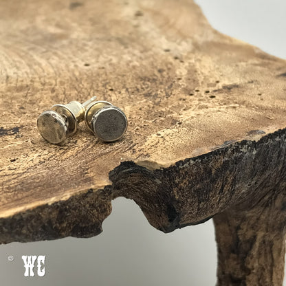 Split Pair - Sterling Silver Stud Earrings