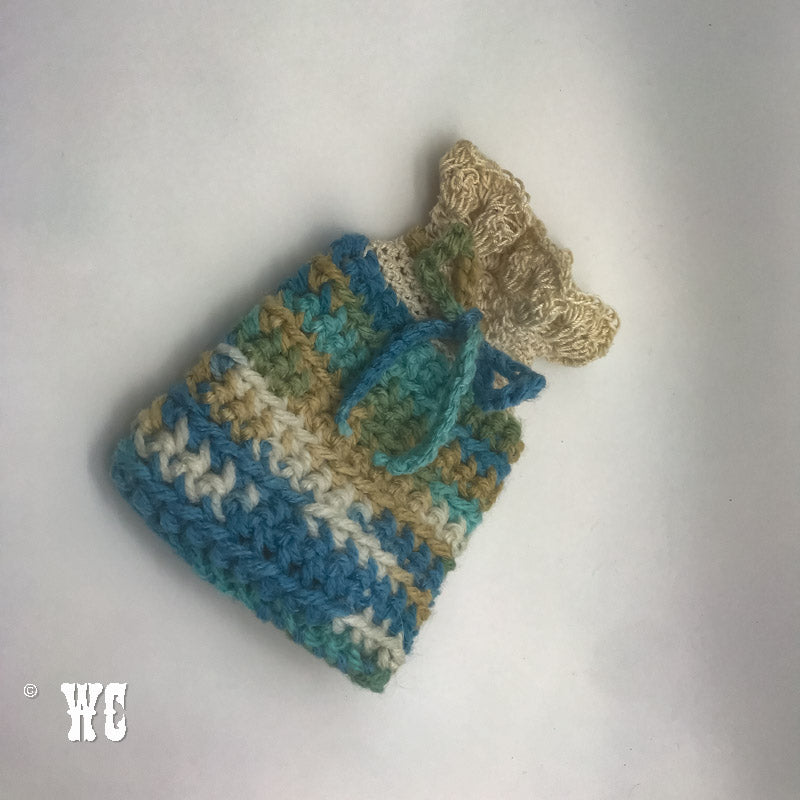 Hand Crochet Multicolored Pouch