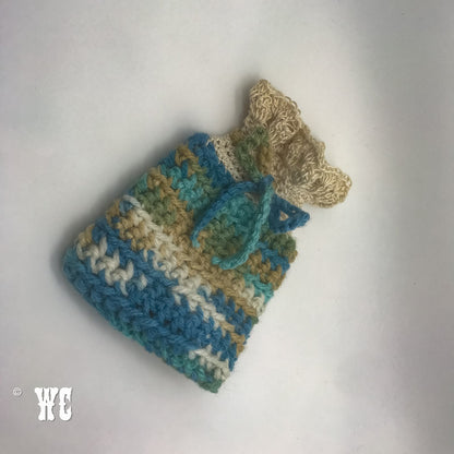 Hand Crochet Multicolored Pouch