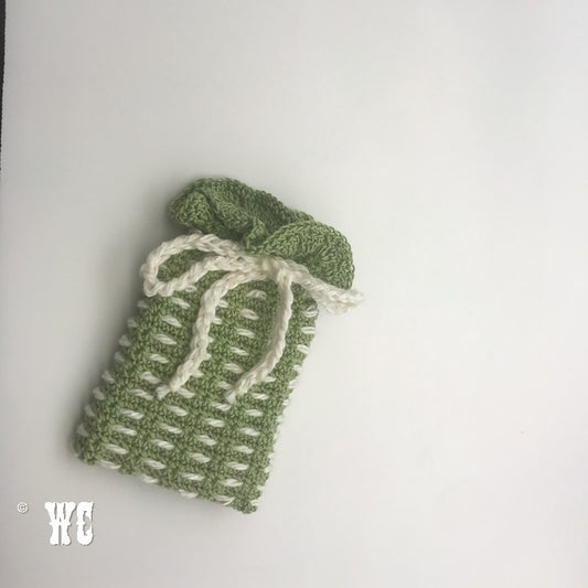 Hand Crochet Striped Pouch