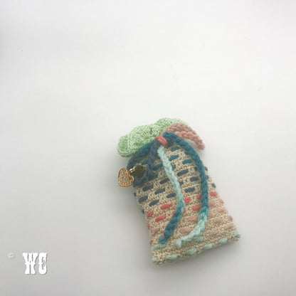 Hand Crochet Striped Pouch