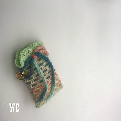 Hand Crochet Striped Pouch