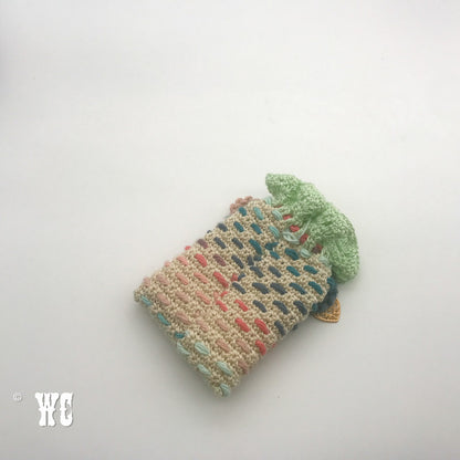 Hand Crochet Striped Pouch