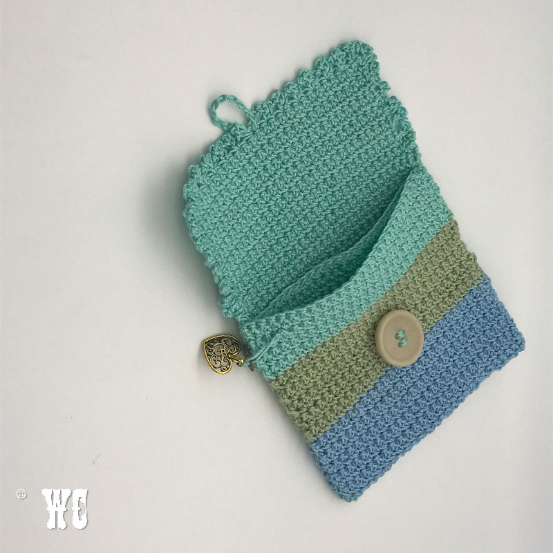 Hand Crochet Wallet Style Pouch