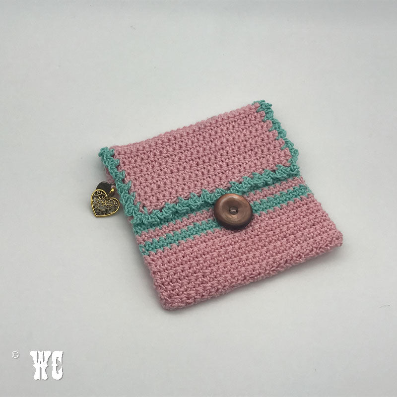 Hand Crochet Wallet Style Pouch