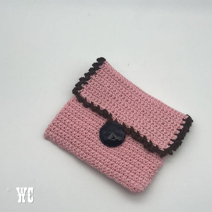 Hand Crochet Wallet Style Pouch