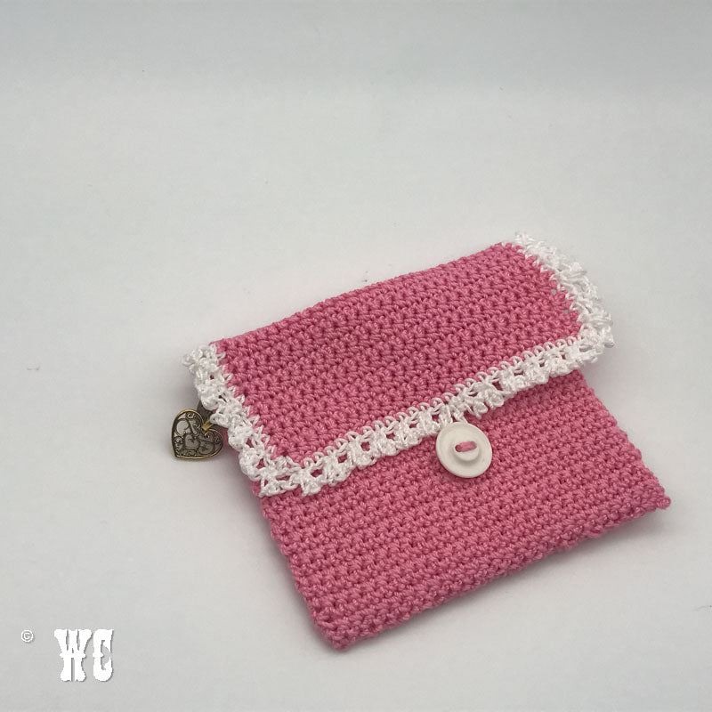 Hand Crochet Wallet Style Pouch