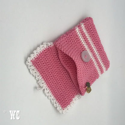 Hand Crochet Wallet Style Pouch