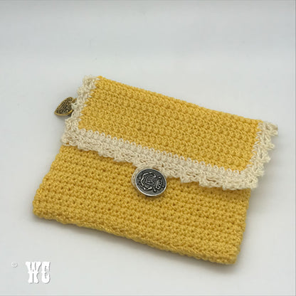 Hand Crochet Wallet Style Pouch