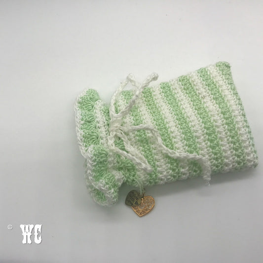 Hand Crochet Striped Pouch