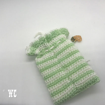 Hand Crochet Striped Pouch