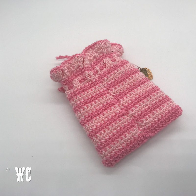 Hand Crochet Striped Pouch