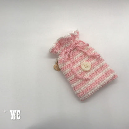 Hand Crochet Striped Pouch