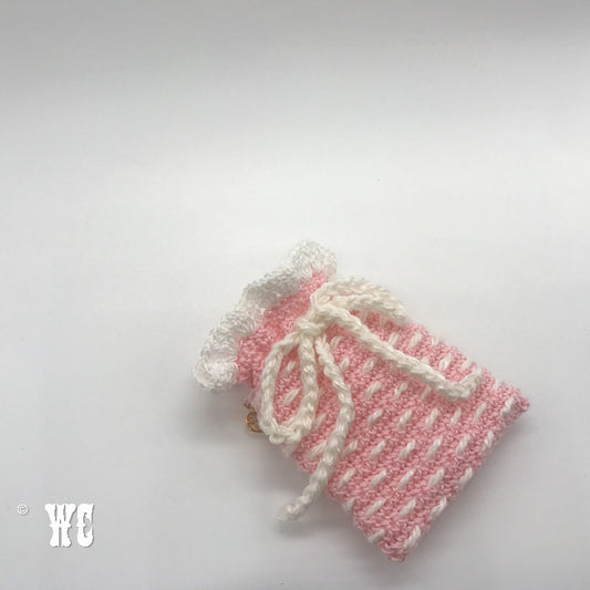 Hand Crochet Striped Pouch