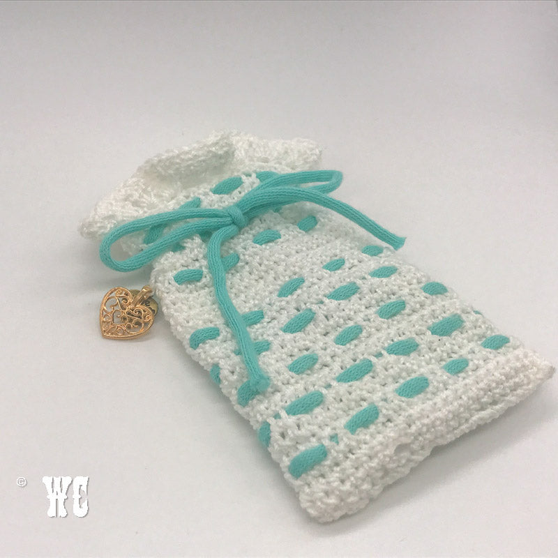 Hand Crochet Striped Pouch