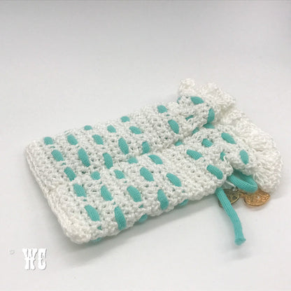 Hand Crochet Striped Pouch