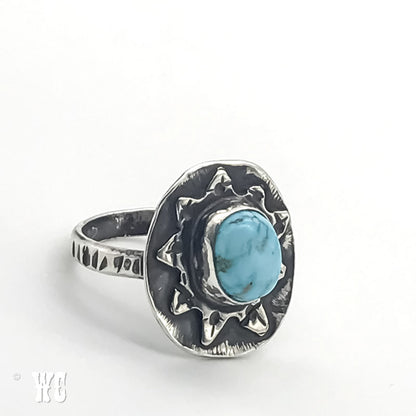 Mega Star - Sterling Silver Turquoise Ring