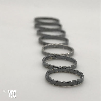 Flat Iron - Sterling Silver Ring Bands