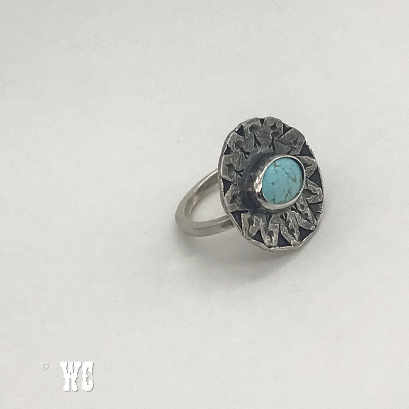 Sun Dazed - Sterling Silver Turquoise Ring